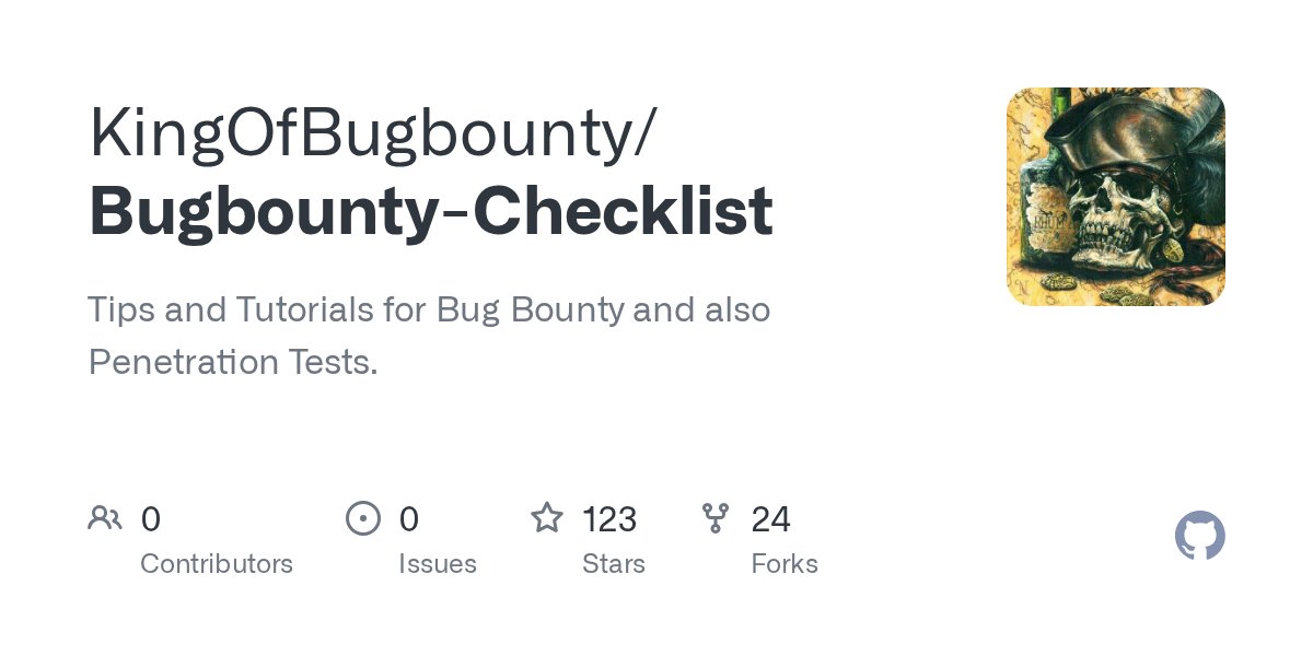 ofjaaah's tweet card. Tips and Tutorials for Bug Bounty and also Penetration Tests. - KingOfBugbounty/Bugbounty-Checklist