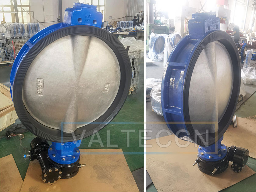 valteccn's tweet card. High-quality large diameter wafer type butterfly valves (DN600–DN900) with PN16 rating, ideal for water, energy, and municipal systems. Fully CE and ISO certified for reliable performance in Spain.