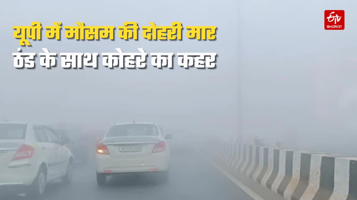 mishra_c's tweet card. Aaj Ka Mausam: उत्तर प्रदेश में मौसम शुष्क बना हुआ है. सुबह-शाम कुछ इलाकों में घना तो कुछ इलाकों में मध्य कोहरा पड़ रहा है.