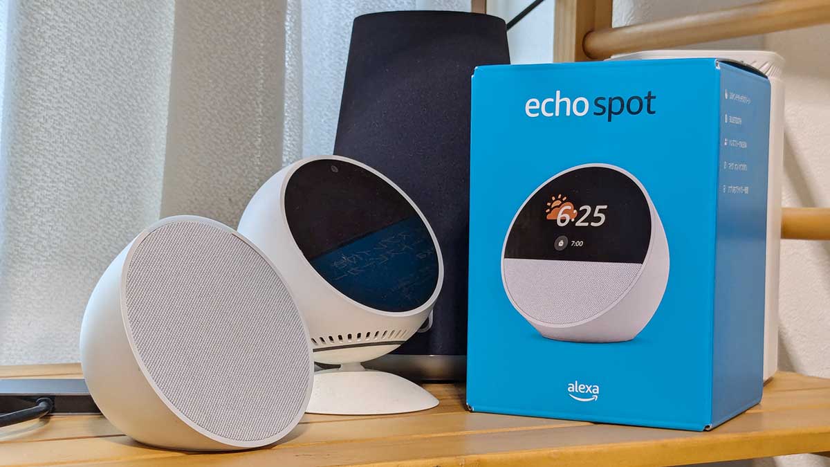 webmobilejp's tweet card. エコースポット2024はアマゾン製スマートスピーカーで、2024年7月9日（火）に発売されました。エコースポットとしては6年ぶりの新型機種になります。 「え？エコースポットって販売終了だったのでは？」 「あれ？新型はカメラは付いてないの...