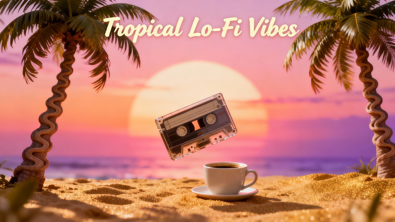 StudyFlowRadio's tweet card. Tropical Lo-Fi Vibes | Chill Study & Focus Beats Inspired by Island...