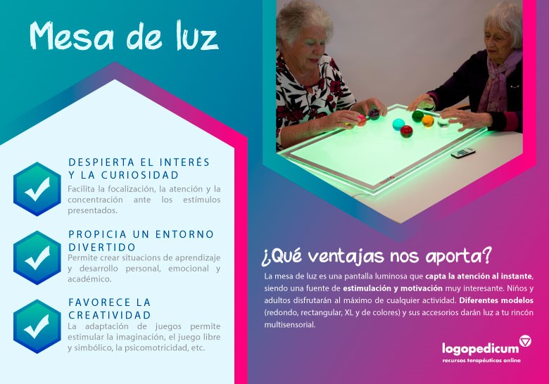 logopedicum's tweet card. ¿Conoces todas las ventajas que tiene la mesa de luz?