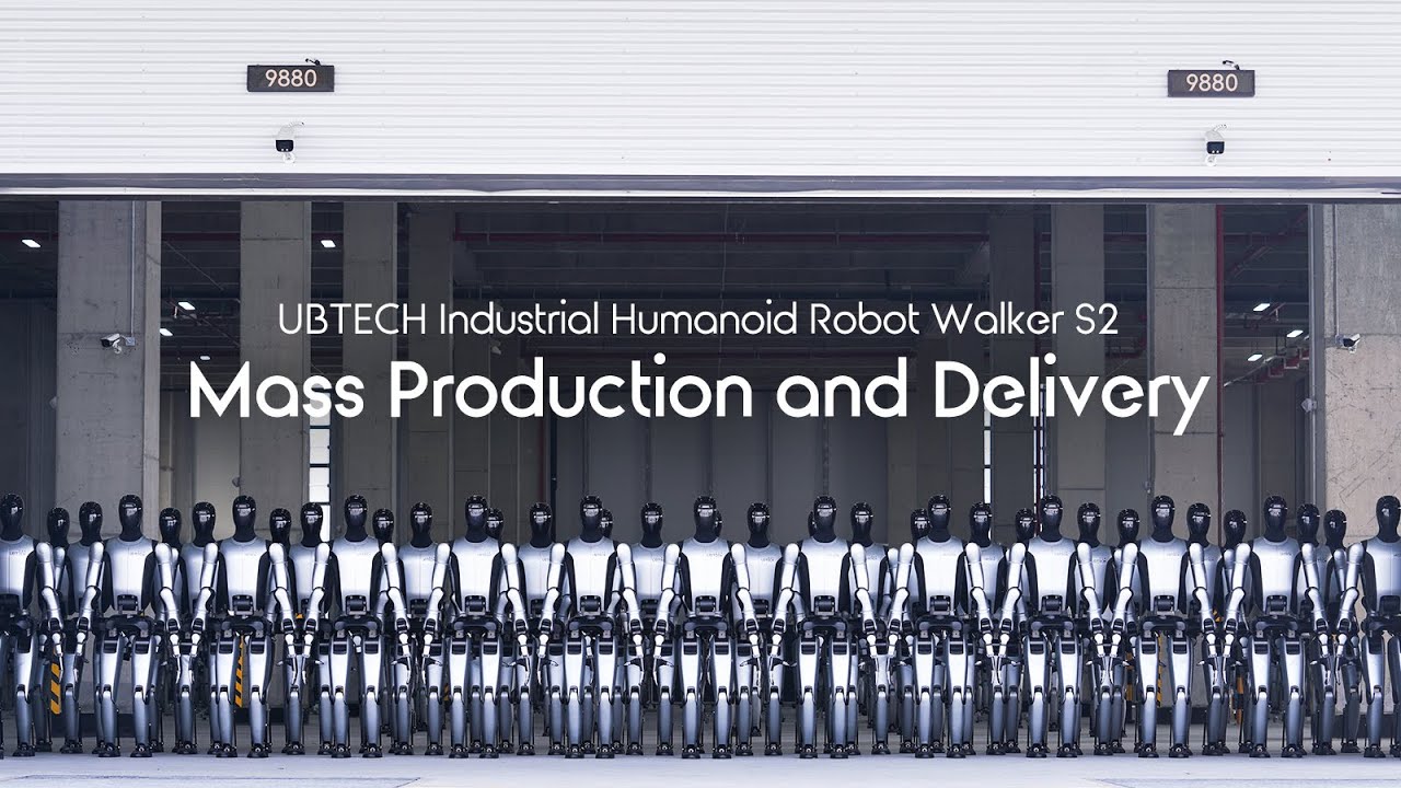 jmacofearth's tweet card. UBTECH Walker S2 - World’s First Mass Delivery of Humanoid Robots