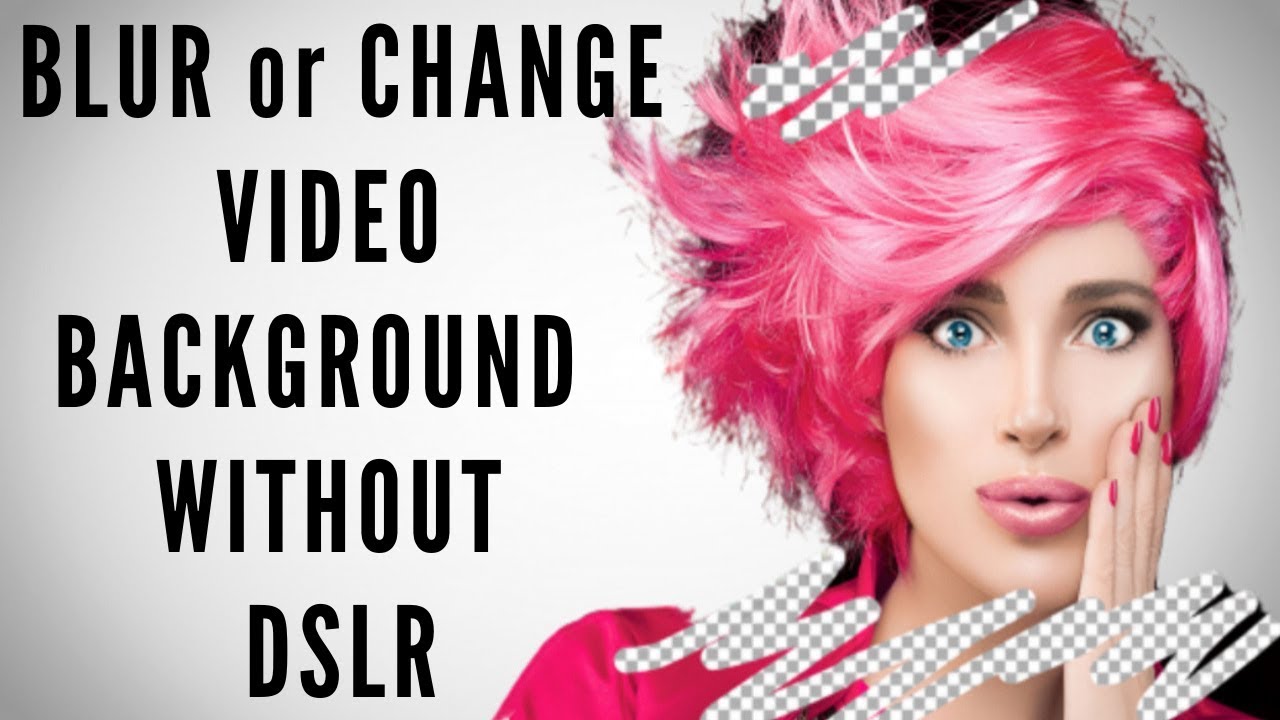 technovedant's tweet card. How to blur change remove or add different backgrounds to your video...