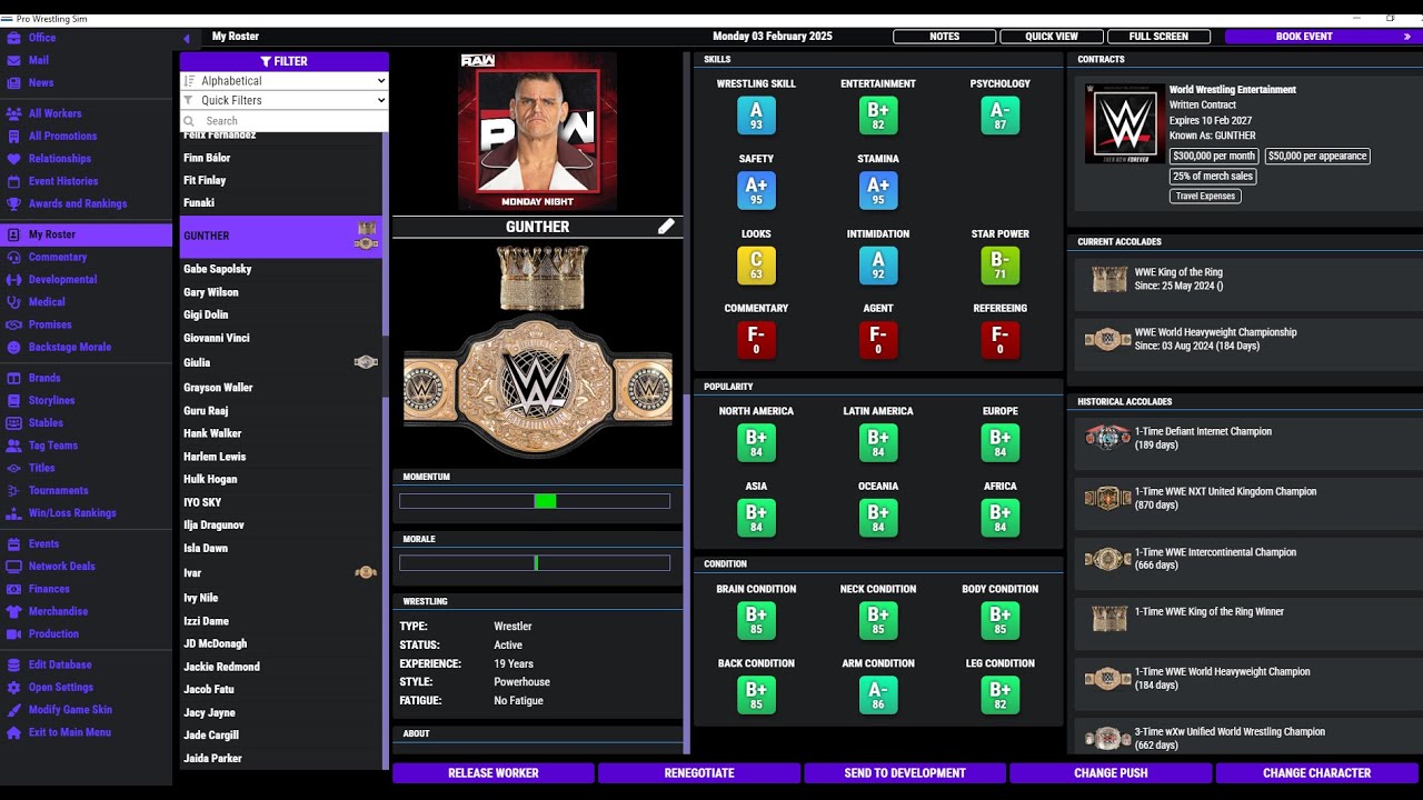 herd85_cpt's tweet card. Pro Wrestling Sim: Then, Now & Forever Mod Introduction
