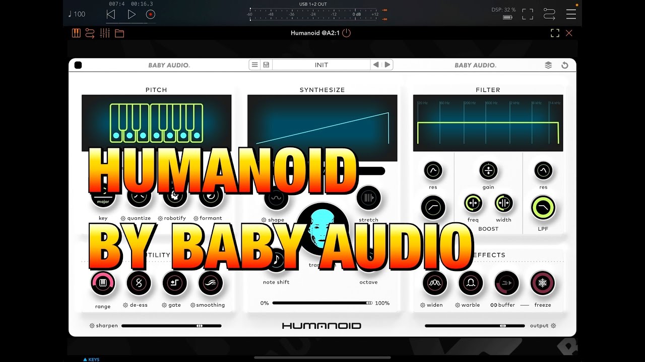 soundtestroom's tweet card. HUMANOID - Vocal Synthesizer, Transformer, Vocoder & Tuner by Baby...