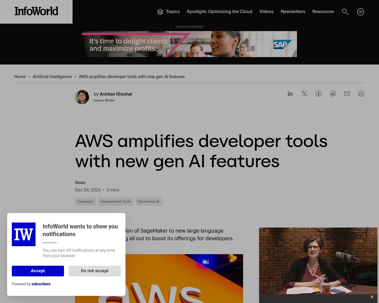 managetech_inc's tweet card. AWSは、アプリケーション開発のあらゆる側面に生成AIツールを組み込むためにあらゆる努力を惜しまない。 AWS
