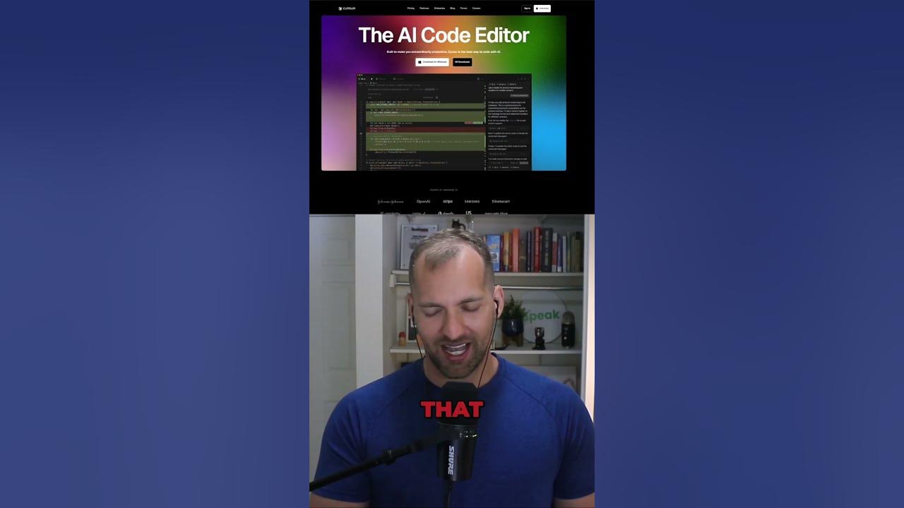 tylersbryden's tweet card. Cursor: The AI Code Editor Revolutionizing Development!