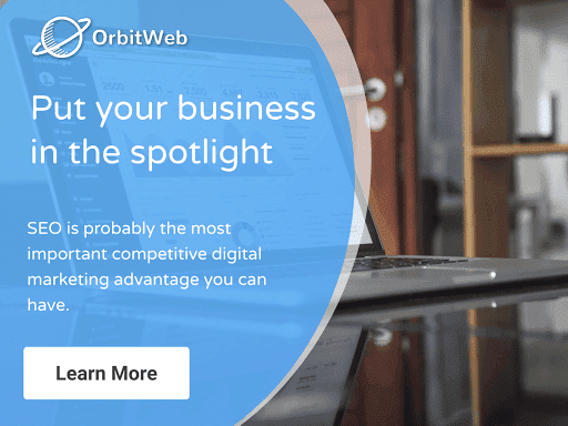 OrbitWeb_Inc's tweet card. SEO Advice