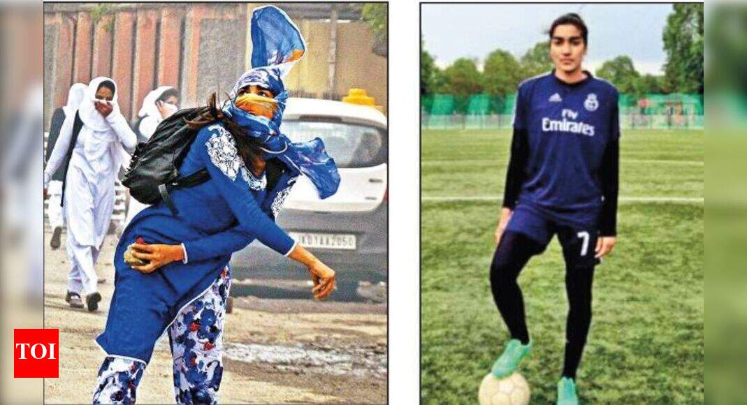 majorgauravarya's tweet card. India News: Last year, Afshan Ashiq's picture as an angry Kashmiri girl pelting stones at the J&K police got her into national media spotlight, more so after it w
