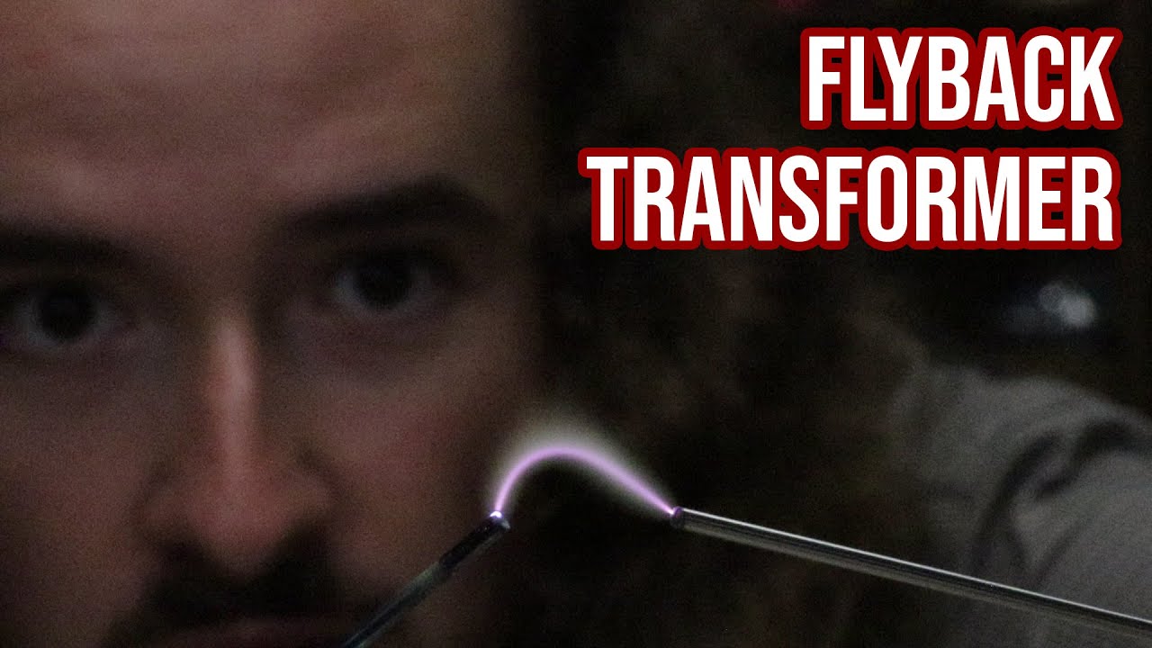 coil_labs's tweet card. Flyback Transformer Fun: High Voltage Arcs and Corona Discharge