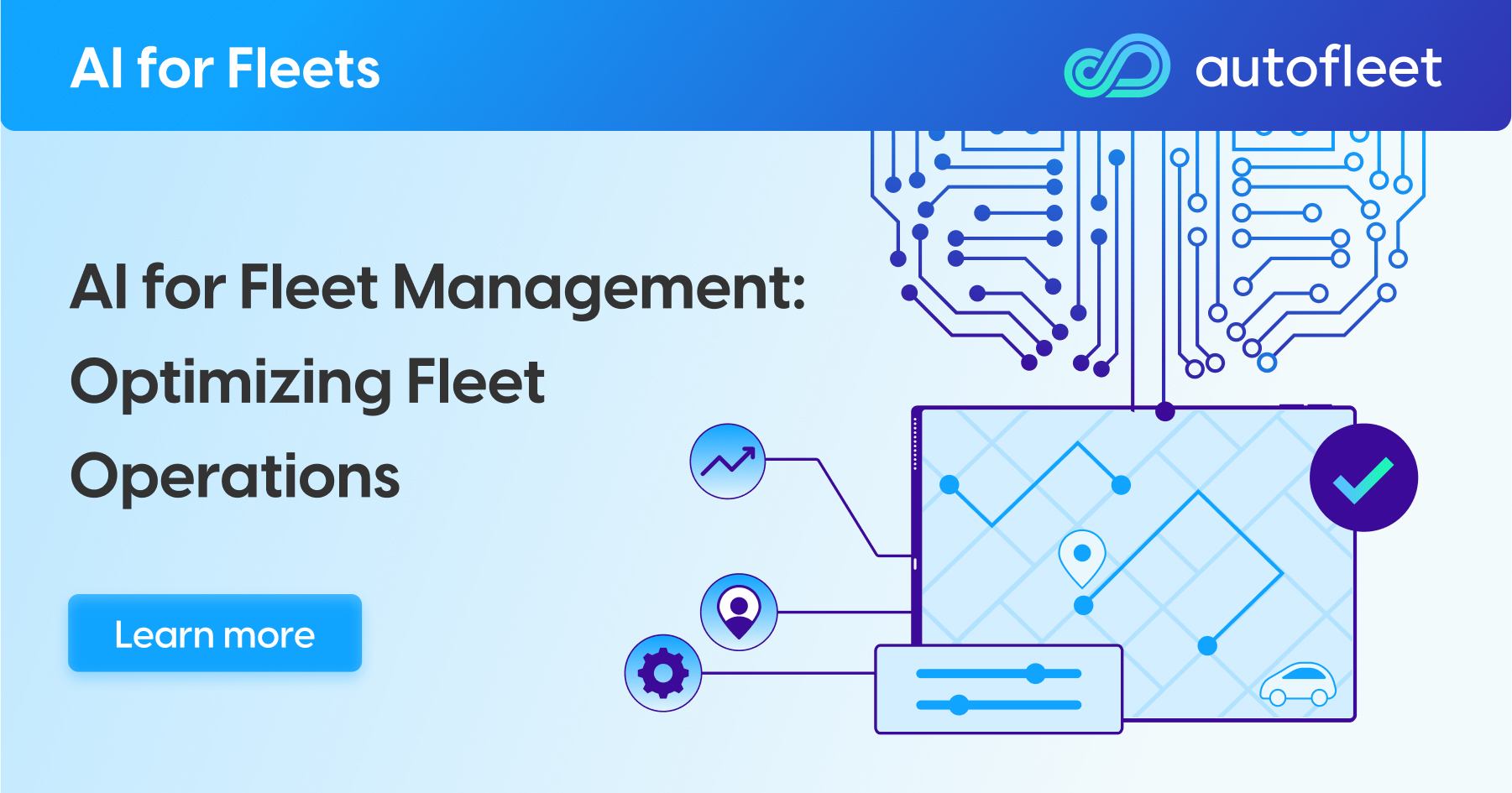 autofleet_io's tweet card. Fleet managers can benefit a lot from AI solutions for fleet management. This post will inform you how to reap these benefits