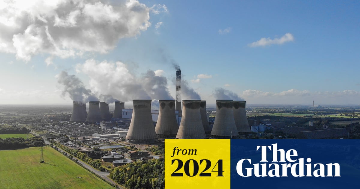 guardian's tweet card. Drax received £22bn in subsidies despite being UK’s largest emitter in 2023, though company rejects ‘flawed’ research