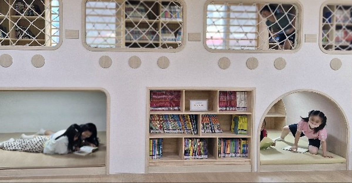 OhmyNews_Korea's tweet card. 충남미래교육의 공간전환 과제를 실천한 천안백석초등학교의 '감성꿈틀' 공간혁신 사업은 학생·교사·학부모가 함께 참여한 사용자 참여설계로 주목받고 있다. 학생들의 아이디어를 반영해 '책나무정원', '한울정보실', '나래예술실' 등 3개 특화공간을 조성했으며, 학부모 봉사단이 운영에도 참여해 주 5일 운영이 가능해...