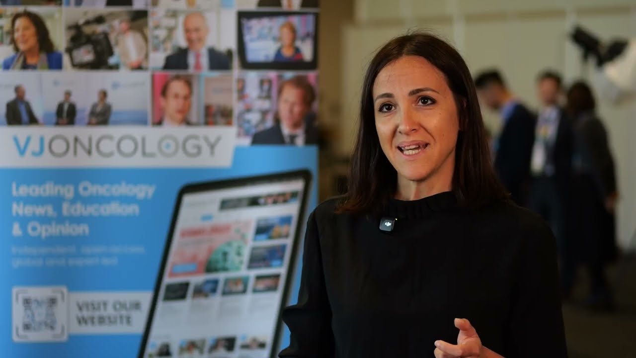 VJOncology's tweet card. Martina Imbimbo, MD, Ente Ospedaliero Cantonale, Lugano, Switzerland, describes the Phase I/II EXPAND-1 study (NCT06470763) of ANV600, a PD-1–targeted IL-2Rβ/γ agonist, as monotherapy and in combin...