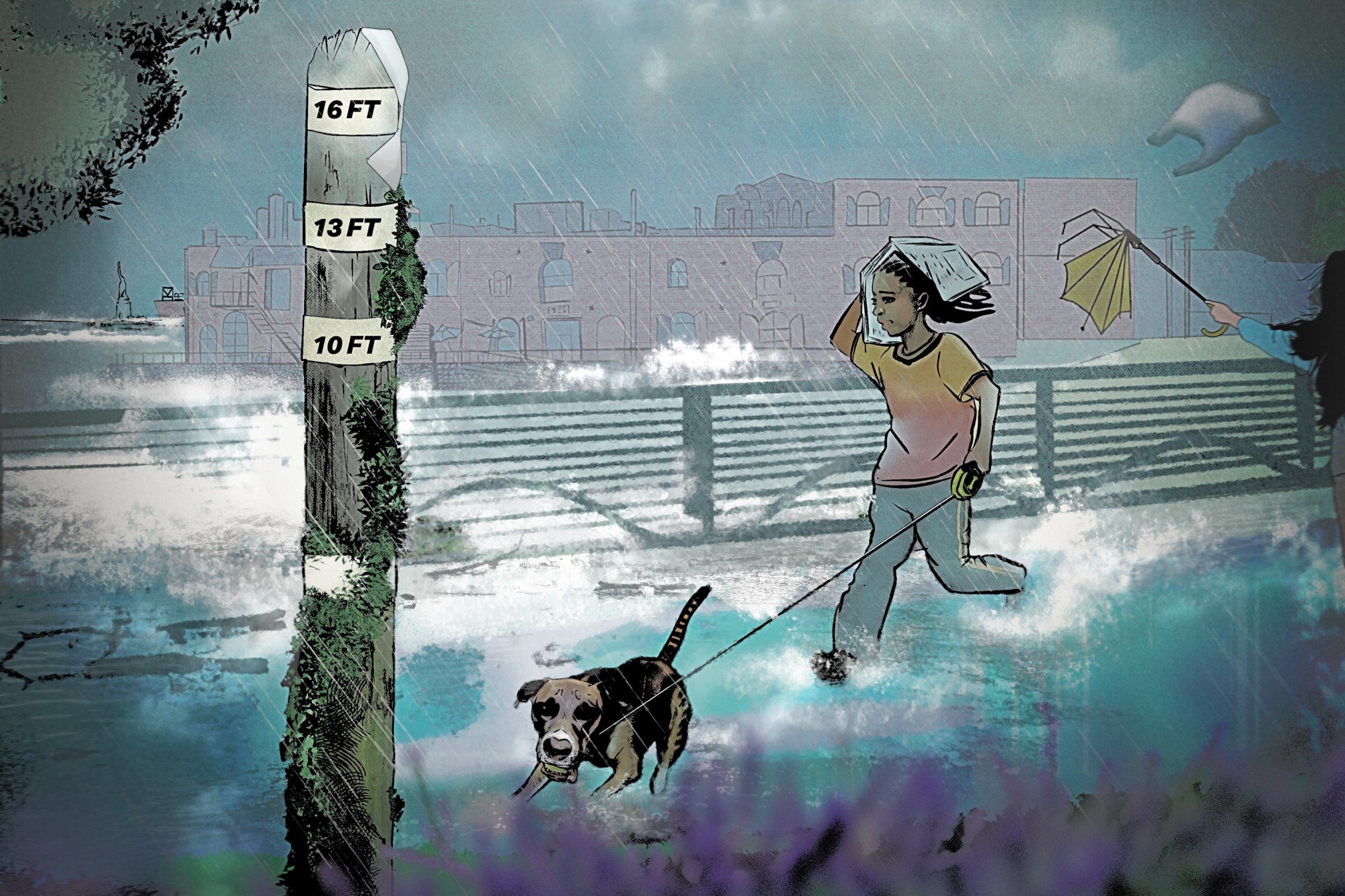 NewYorkNews212's tweet card. The city is on track to install barriers and elevate roads and sidewalks in the port neighborhood of Red Hook. Experts say it will provide insufficient protection from storms.