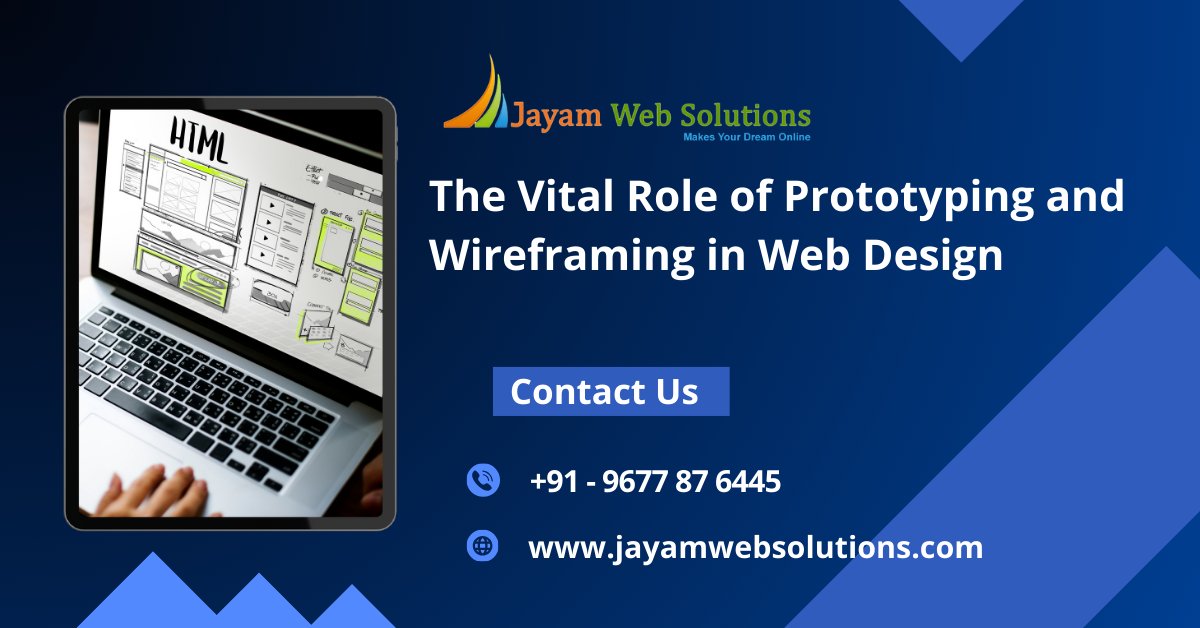 JayamwebDesign's tweet card. Prototyping and wireframing are often the unsung heroes in the web design process, but they’re crucial for creating user-friendly, efficient, and visually appealing websites. In this blog post, we’ll...