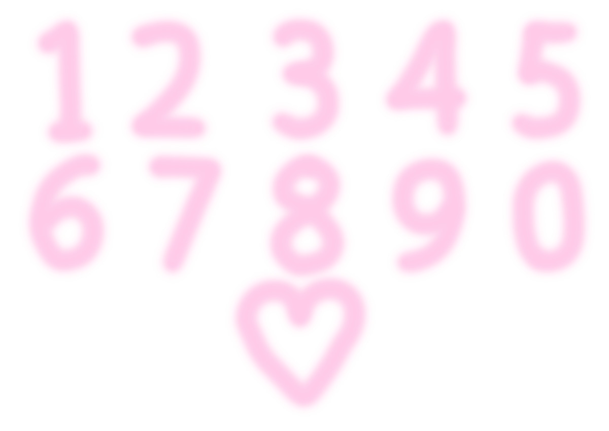 Mignon__Studio's tweet card. ふんわりにじむようなピンクがかわいい、やさしい雰囲気の数字フォント。まるで夢の中にいるような淡いグラデーションで、やわらかく気持ちを包み込みます。ガーリーなデザインやバースデーカード、SNS投稿にもぴったり。主張しすぎず、ほんのり可愛い存在感をプラスしてくれる“おぼろげフォント”です。形式:PNG