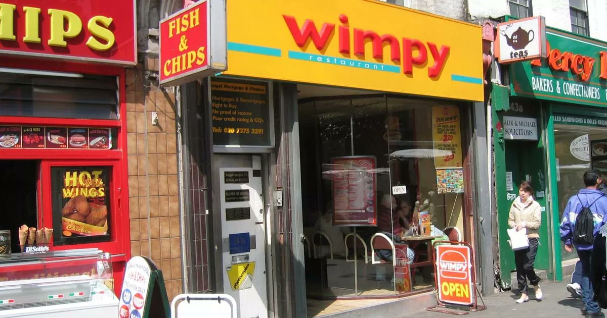 WalesOnline's tweet card. There are still 80 Wimpy restaurants in the UK compared with 500 in its heyday