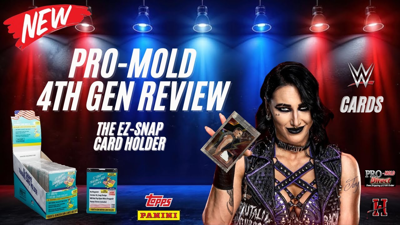 ProMold's tweet card. Pro Mold EZ Snap Card Holder Review: Protecting My WWE Cards!