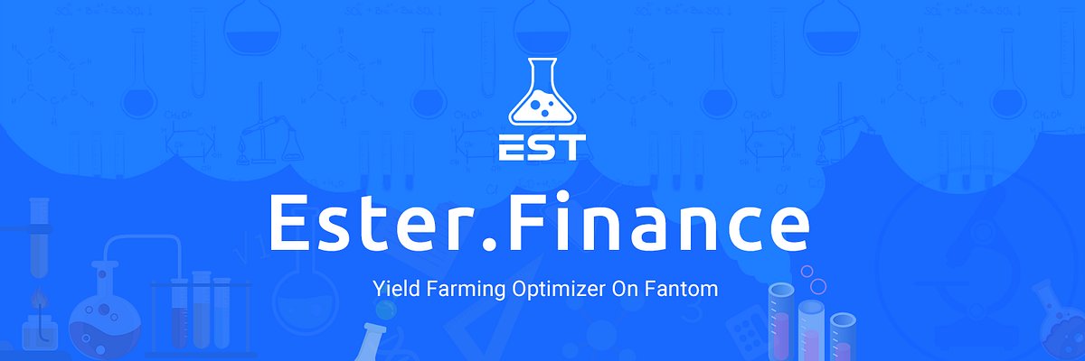 EsterFinance's tweet card. Let’s very welcome the first yield farming optimizer on fantom