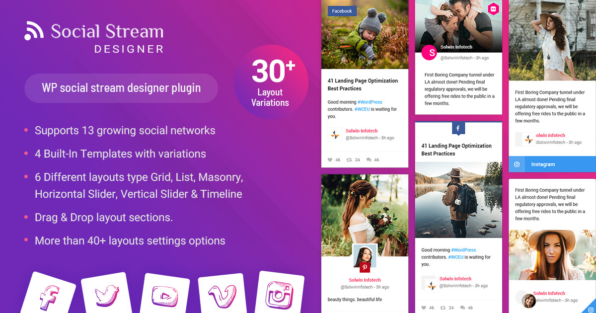 marymartinjr's tweet card. Social Stream Designer is a unique social media feed WordPress plugin. It showcase everything new and happening on your social media profiles on website.