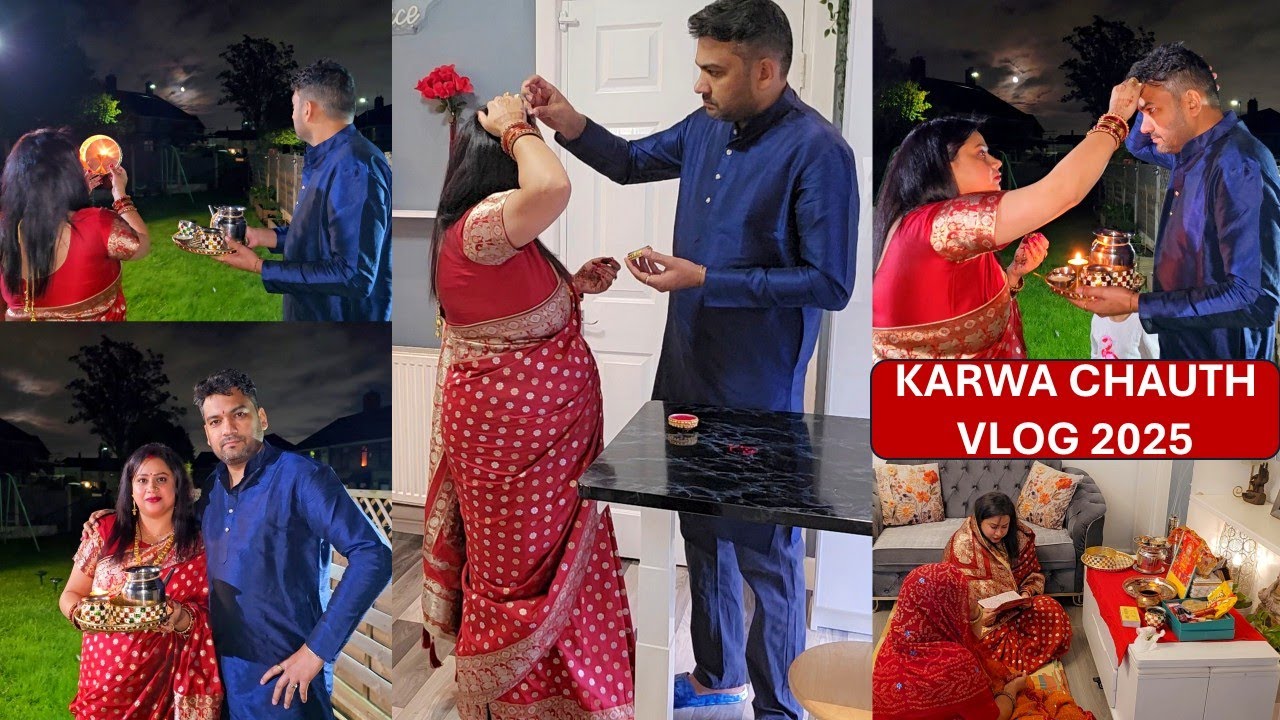 DeepsAIOChannel's tweet card. Karwachauth & Solah Shringar - Full Day Vlog of Blessed & Auspicious...