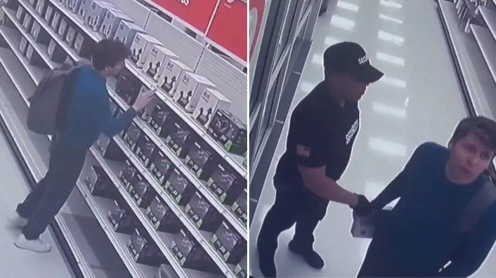 elprogreso_Lugo's tweet card. Sam Altman es el Ceo de OpenIA, la compañía puntera en todo lo relacionado con la inteligencia artificial. Y a Sam Altman lo han pillado robando en una tienda d