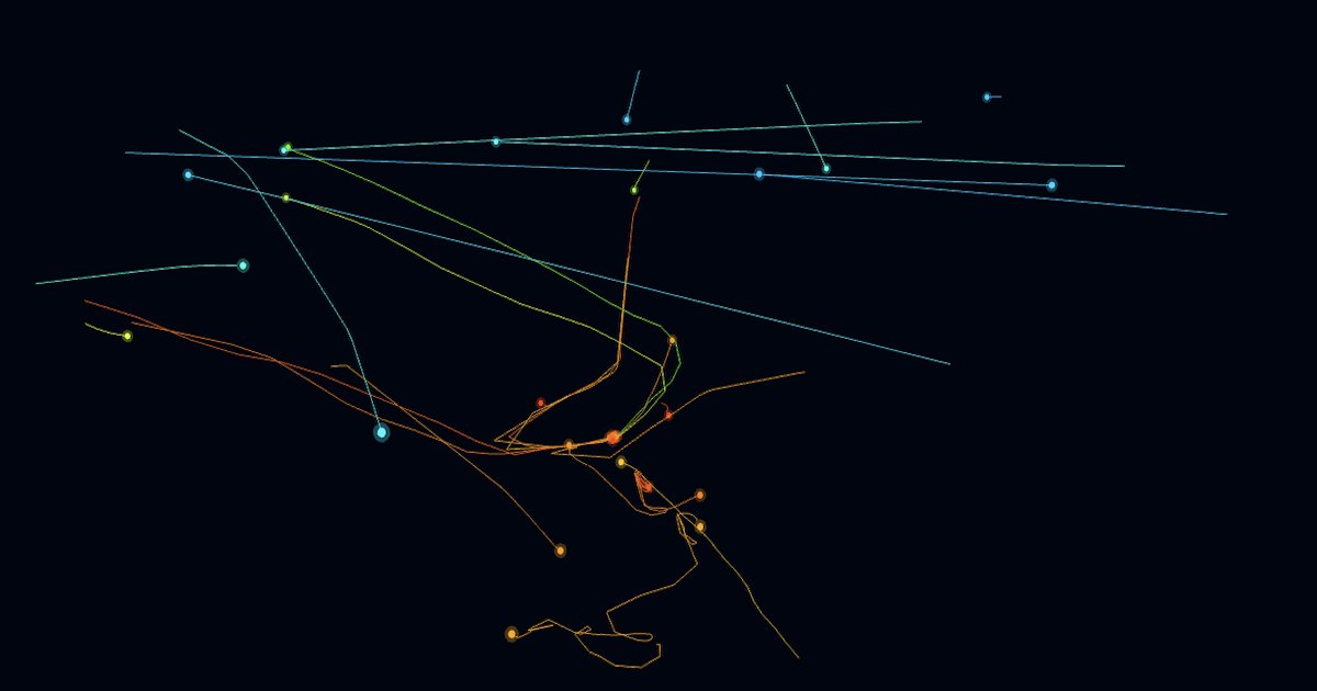 kramizr's tweet card. Real-time 3D visualization of aircraft flight paths. Watch live flights with stunning ribbon trails across the sky.