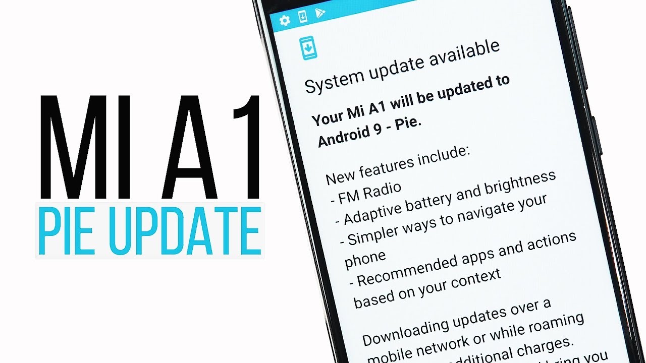 TechRapt's tweet card. Xiaomi Mi A1 : Android Pie OTA Update Globally Out (+ India) w/...