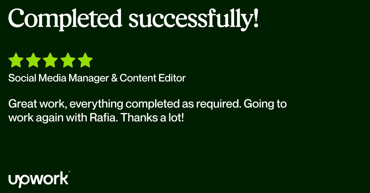 RafiaFreealance's tweet card. Hire top‑quality freelancers for your next project from the largest and most trusted freelancer site. Learn how you can get even more done with increased productivity and find out why 90% of our...