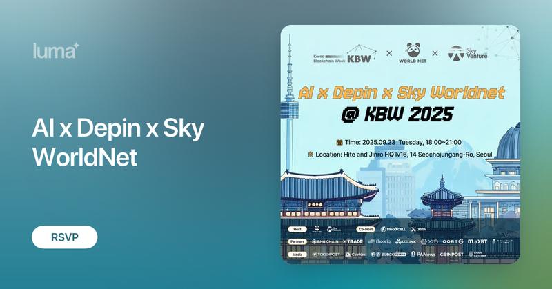 piggycell's tweet card. 📣Join us for a better chance to look into Ai x Depin World with 🍔🍰🥗🍵☕️🍺 I bet no one can reject a super chilling party to discover the world of Web3 and…