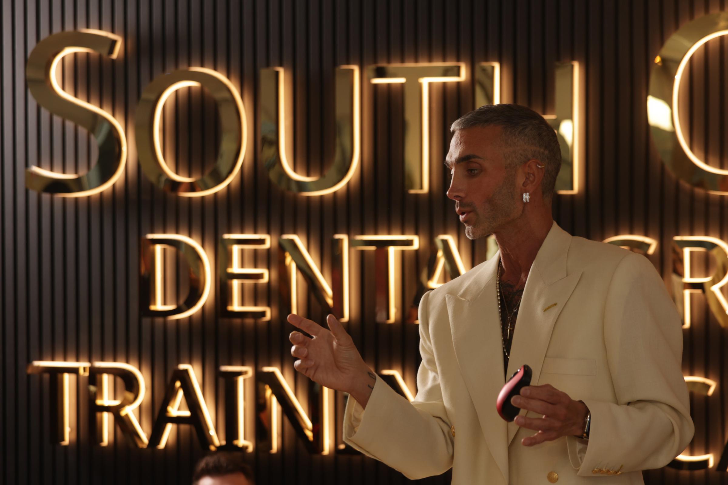 InvestCrawley's tweet card. A dental group officially opened new headquarters in Crawley.