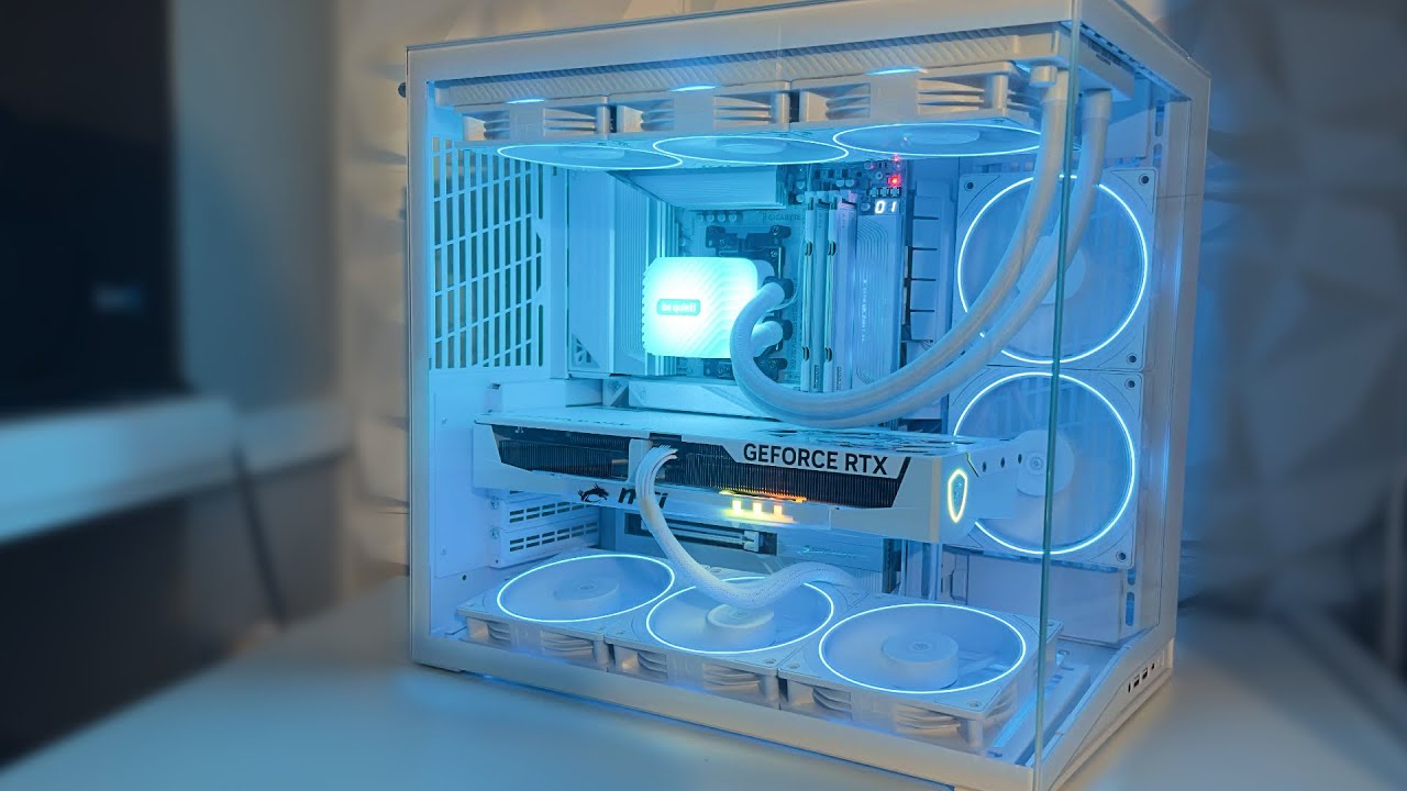 SpecBenchYT's tweet card. Building an Aesthetic White Gaming PC in the Lian Li 011D Mini V2...