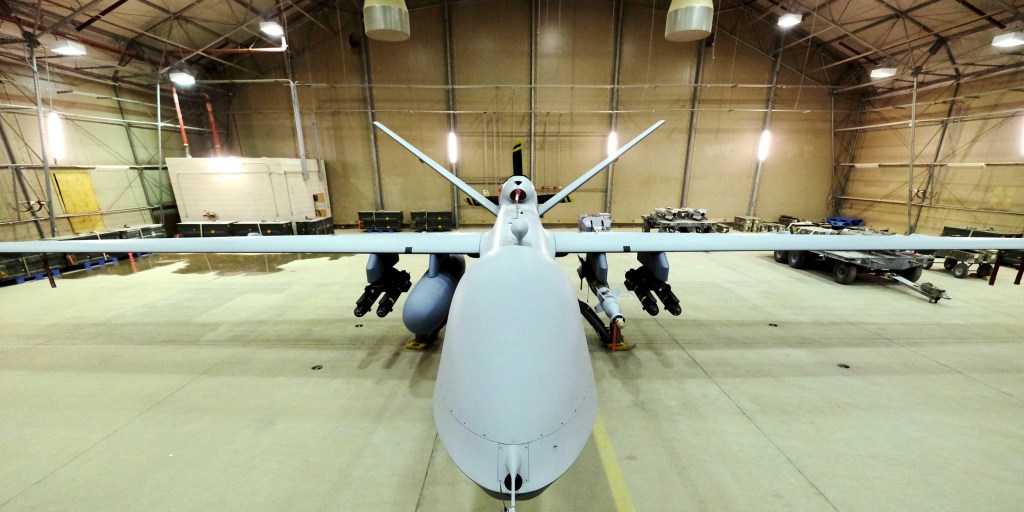 drones's tweet card. The strikes would likely be conducted by drones, and would be part of an official military operation that may be named as early as Tuesday.