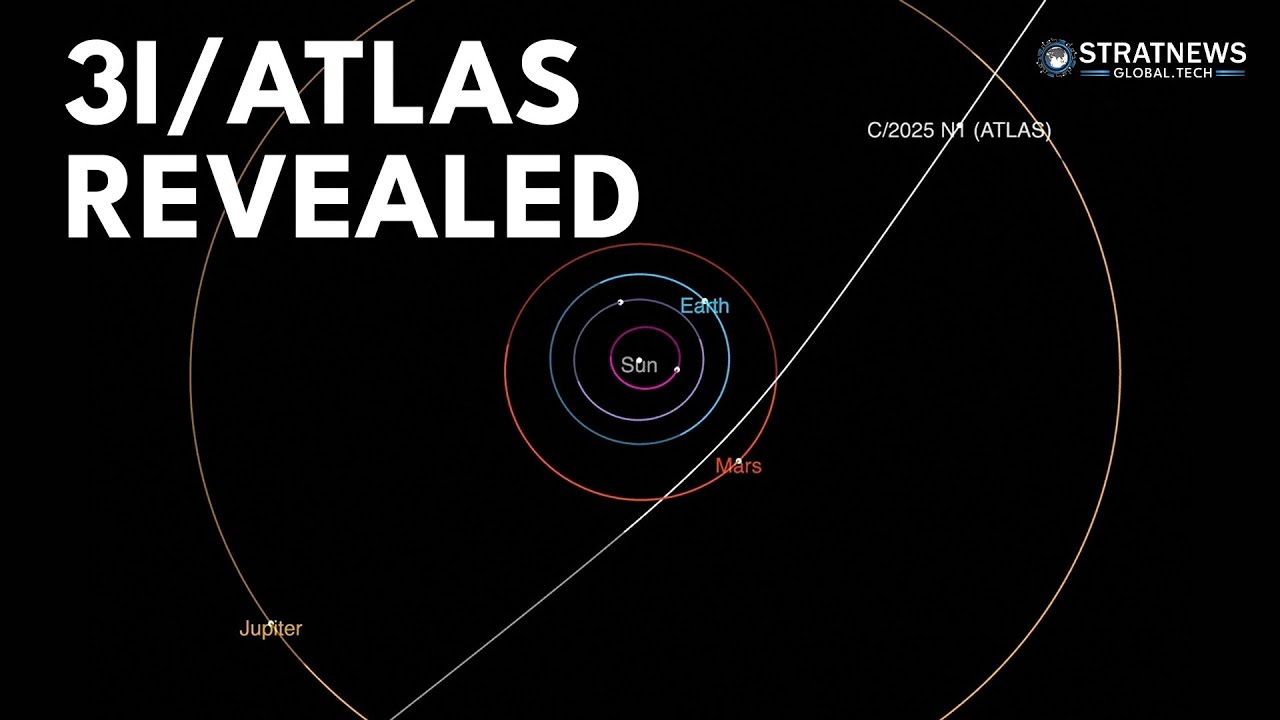 stratnews_tech's tweet card. NASA Unveils New Images of Interstellar Comet 3I/ATLAS
