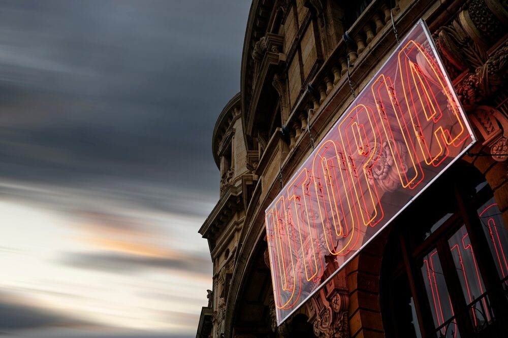 CrisisMag's tweet card. Is a world without the necessity of human labor a better world for humans?