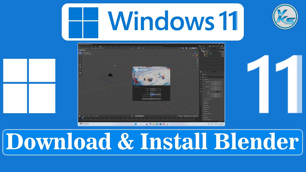 vksytc's tweet card. ✅ How To Download And Install Blender 4.5 On Windows 11