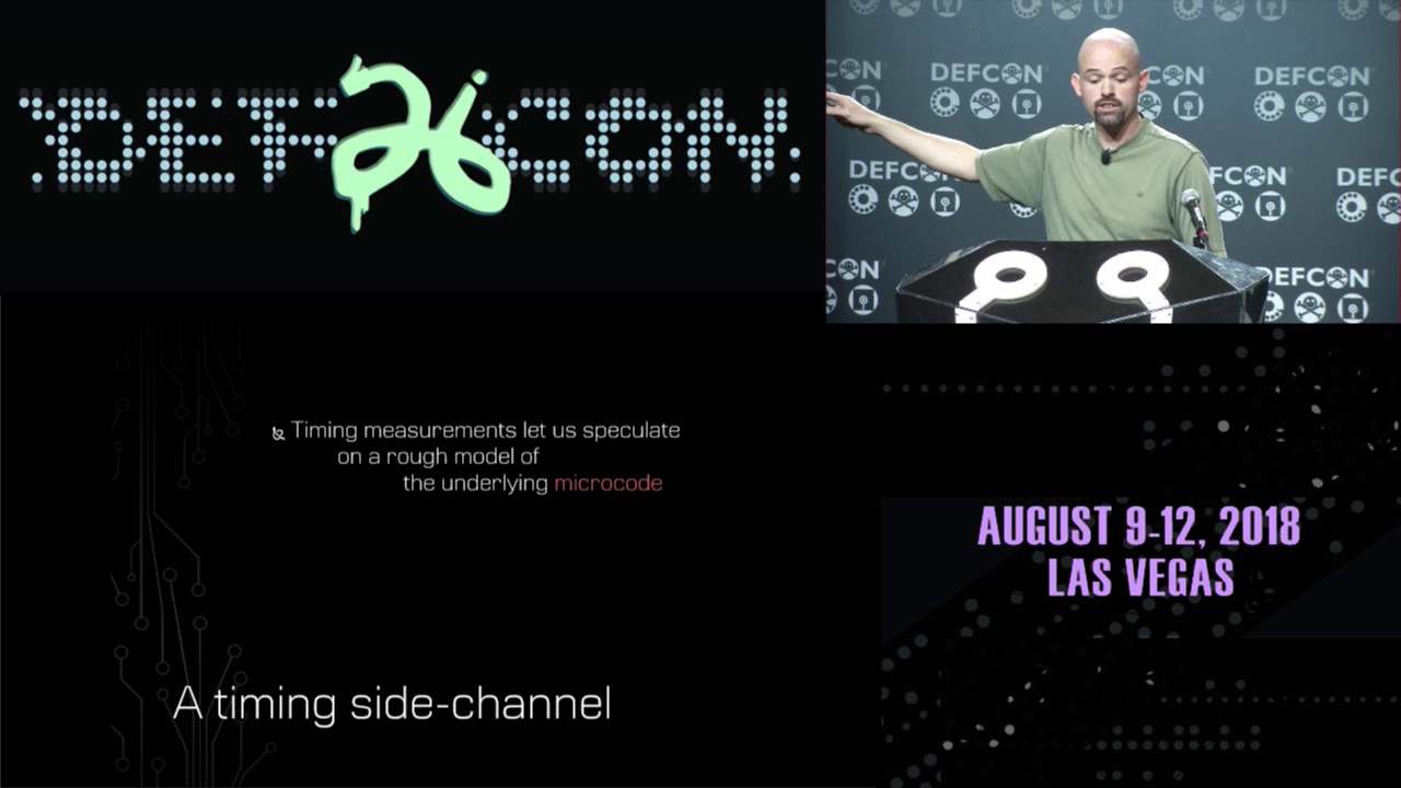 io_1337's tweet card. DEF CON 26 - Christopher Domas - The Ring 0 Facade Awakening the...