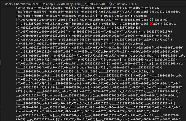 muellerberndt's tweet card. Inferno Drainer is a widely used piece of JavaScript malware in web3 phishing campaigns. Its purpose is to drain the assets of phishing…