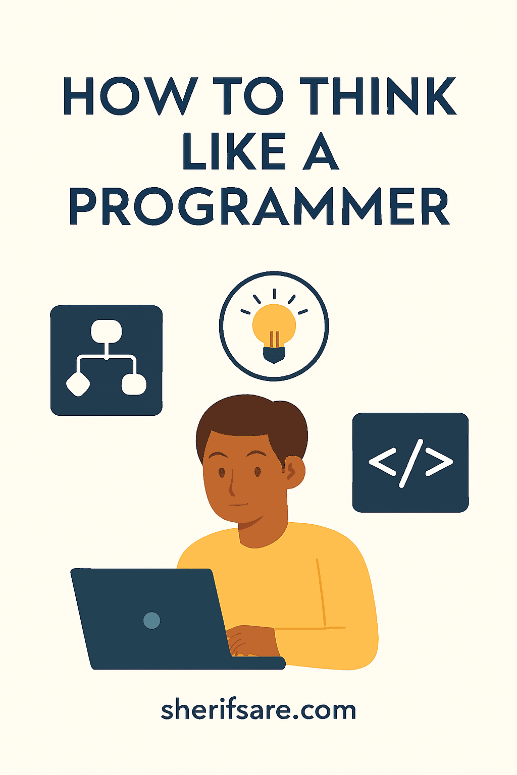 sheras1_0's tweet card. Programming is a mindset. Before you write a single line of code, you need to understand how to think like a programmer. This post is your guide to developing..