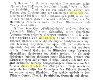 BalkanNative's tweet card. Bulgarian and Greek atrocities against Muslim Albanians, Jews and Turks in Selanik (Thessaloniki) in 1912-1913. In this publication titled “German Labor Monatschrift für das geistige Leben de…