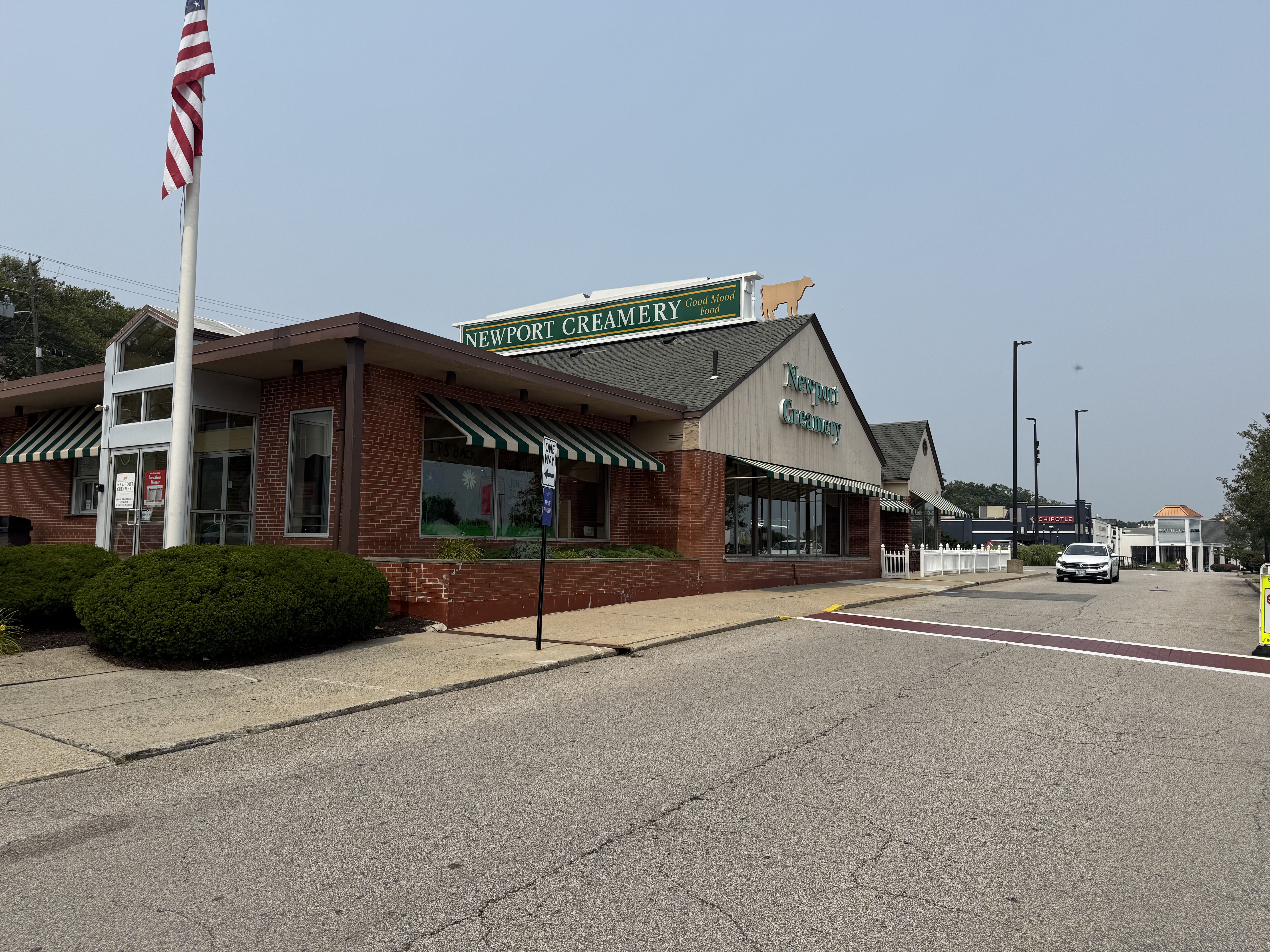 NBC10's tweet card. It's over as far as Newport Creamery is concerned at Garden City Center.