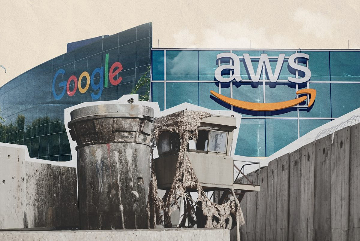 972mag's tweet card. To secure Project Nimbus, the tech giants agreed to disregard their own terms of service and tip Israel off if a foreign court demands its data.