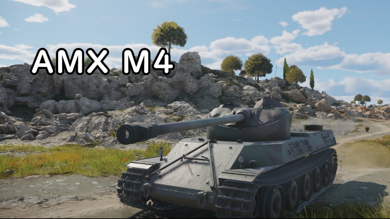 autoloader03's tweet card. 【WarThunder/ボイロ実況】芋スナでも戦車戦がしたいpart.07～AMX M4編～