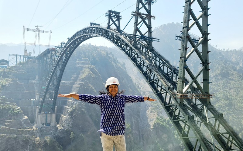 indiablooms's tweet card. Geotechnical expert from IISc, Dr G Madhavi Latha, played a pivotal role in building the Chenab Bridge, the world’s tallest railway bridge. | One of India's leading Digital News Agency offering...