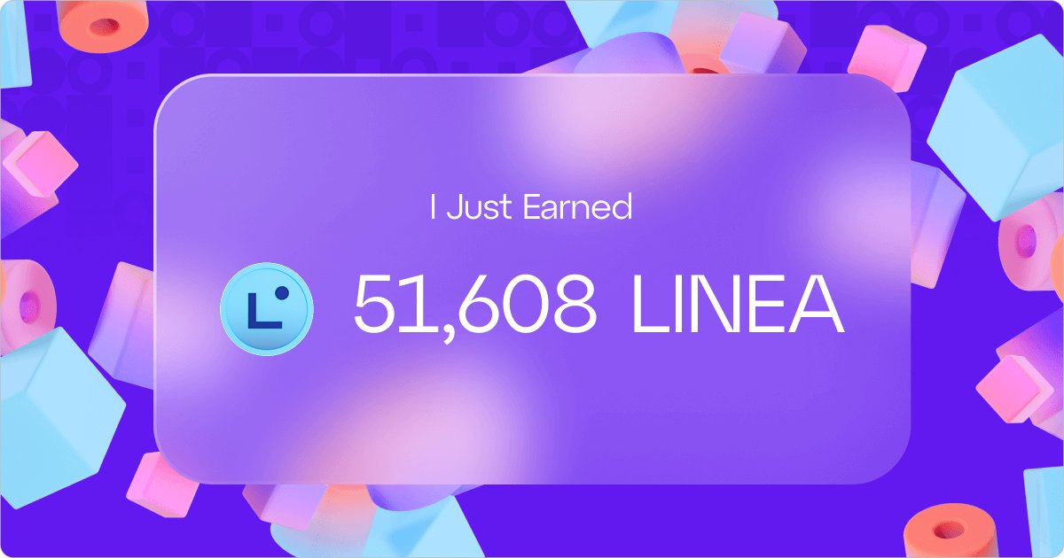 Staxx0x's tweet card. Check your Linea Airdrop Eligibility