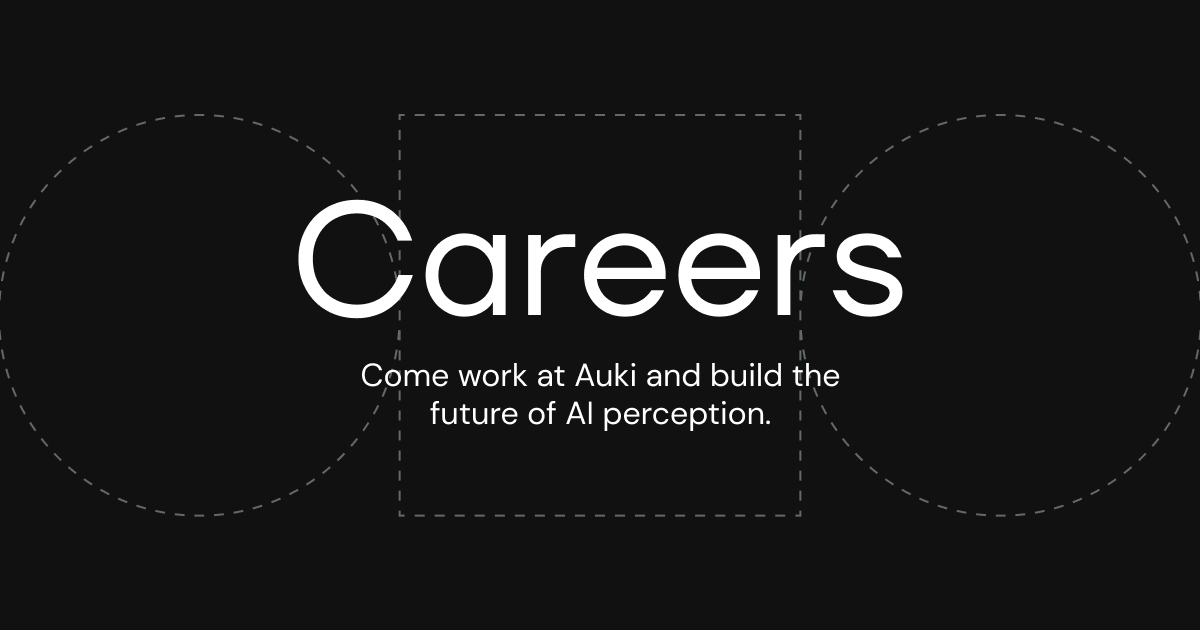 AukiLabs's tweet card. Push the frontier of spatial computing and join the Auki team to build the future DePIN for AI perception.