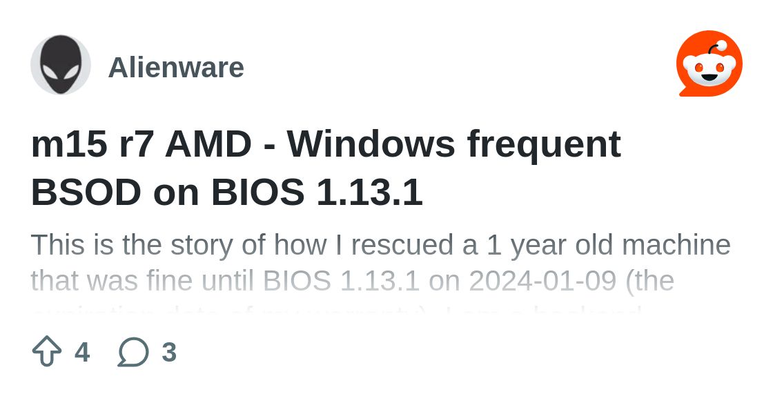 mikebd's tweet card. Explore this post and more from the Alienware community