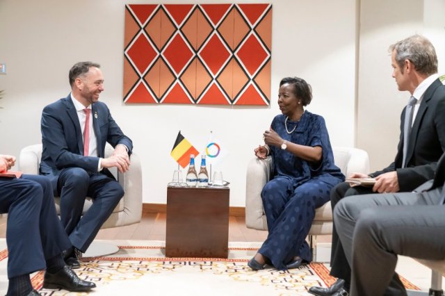 THEUSANEWTIMES's tweet card. KIGALI – The Secretary-General of the Organisation Internationale de la Francophonie (OIF), Louise Mushikiwabo, met with Belgium’s Minister of Foreign Affairs, Maxime Prévot, with their discu…